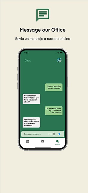 LegalPal secure lawyer client chat on mobile